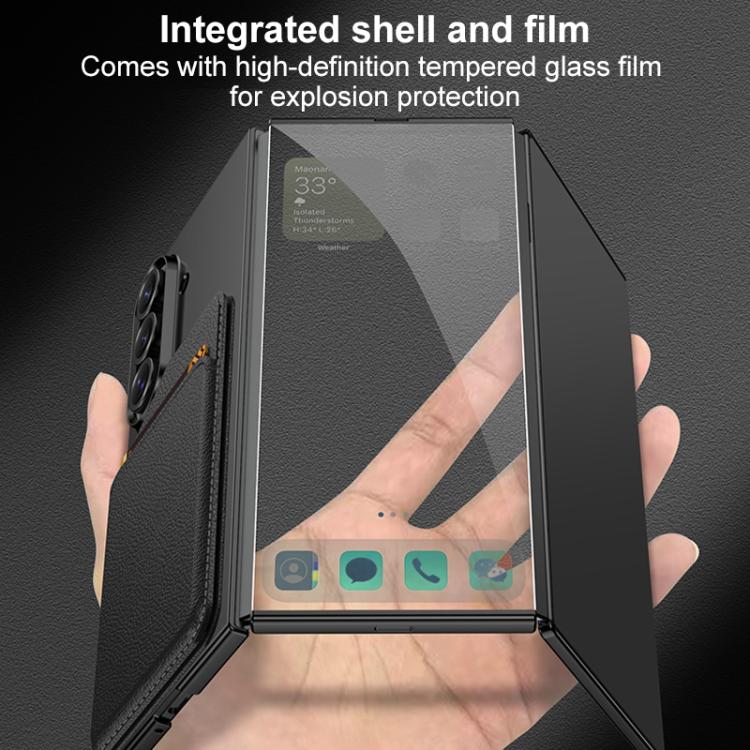 For Samsung Galaxy Z TriFold GKK Integrated Ultra-thin Magnetic Slanted Card Bag Phone Case