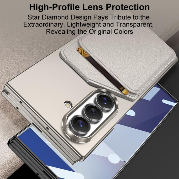 For Samsung Galaxy Z TriFold GKK Integrated Ultra-thin Magnetic Slanted Card Bag Phone Case
