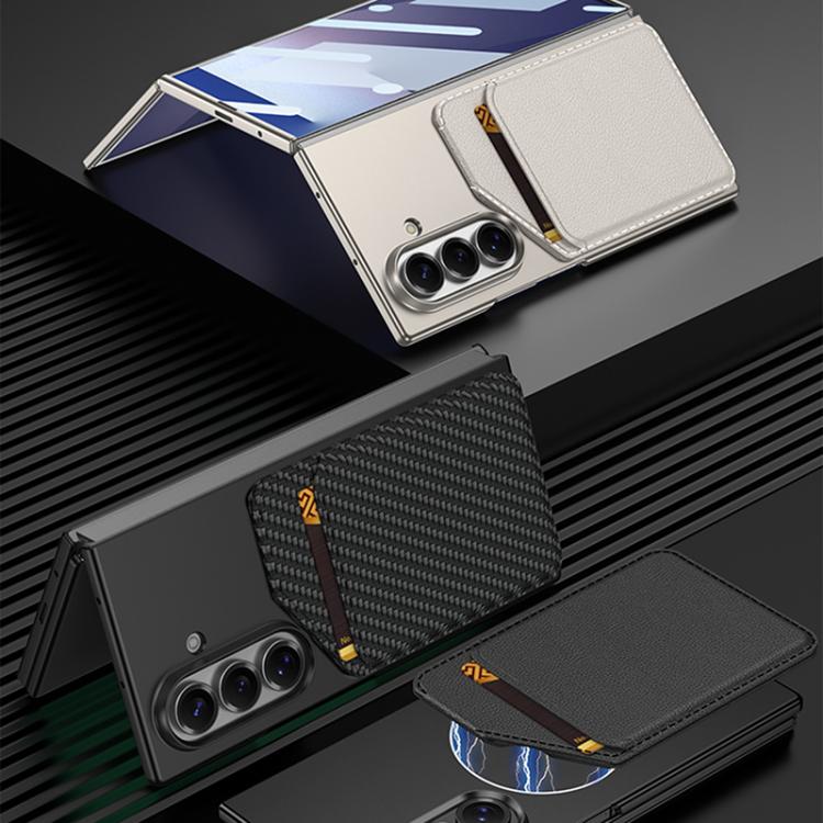 For Samsung Galaxy Z TriFold GKK Integrated Ultra-thin Magnetic Slanted Card Bag Phone Case