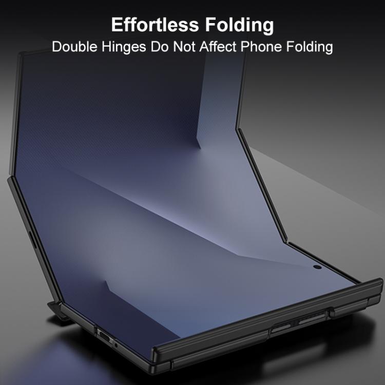 For Samsung Galaxy Z TriFold GKK Double Magnetic Hinge Folding Full Coverage Nickel Ring Phone Case