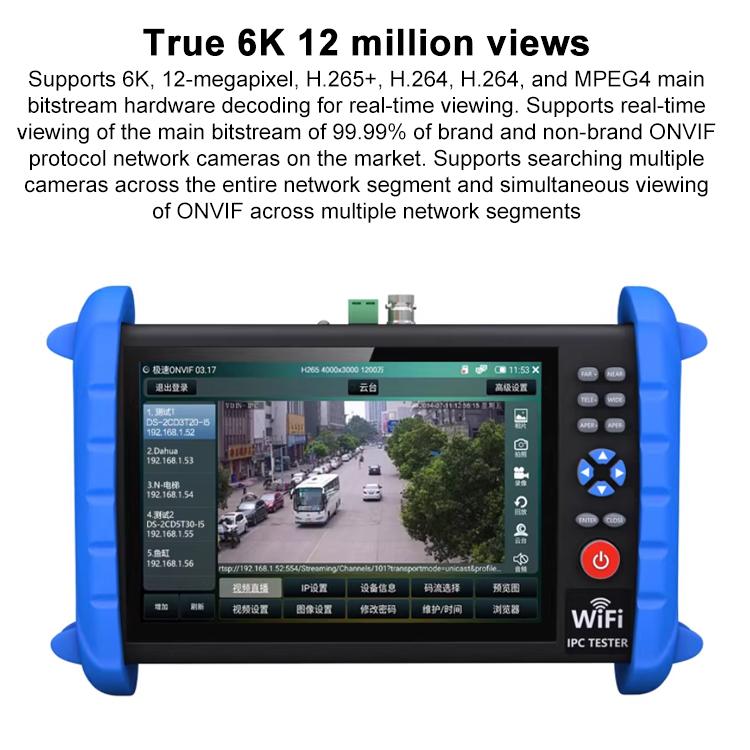 IPCXS-ACHT 6K Network Coaxial Simulation Engineering Video Surveillance Tester, Plug:US Plug