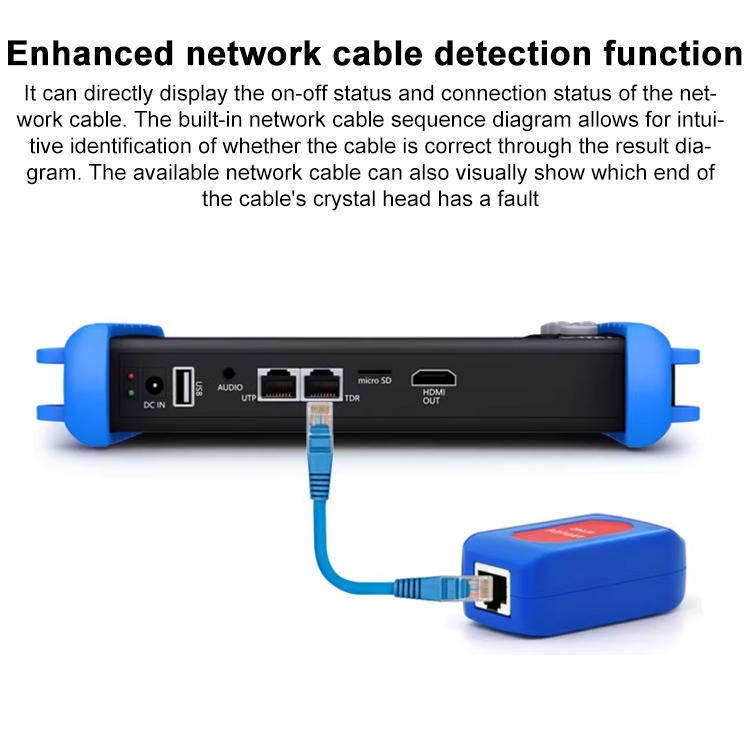 IPCXS-ACHT 6K Network Coaxial Simulation Engineering Video Surveillance Tester, Plug:UK Plug