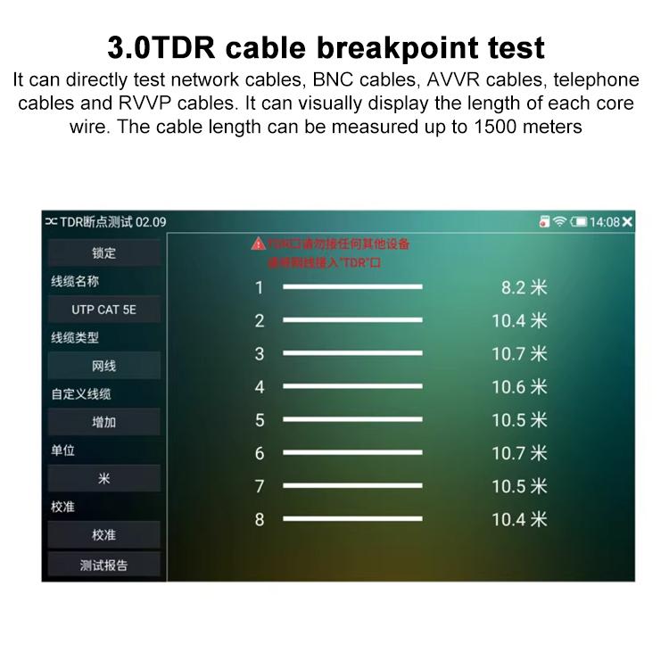 IPCXS-ACHT 6K Network Coaxial Simulation Engineering Video Surveillance Tester, Plug:US Plug