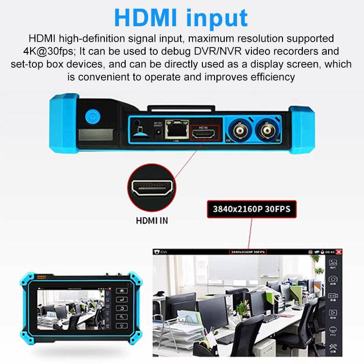 IPC-5200 Plus 4K Network Coaxial Simulation Engineering Video Surveillance Tester, Plug:AU Plug