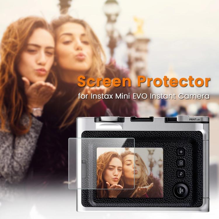 For FUJIFILM instax mini Evo 2pcs HD Anti-Scratch Anti-Fingerprint Tempered Glass Film - Transparent