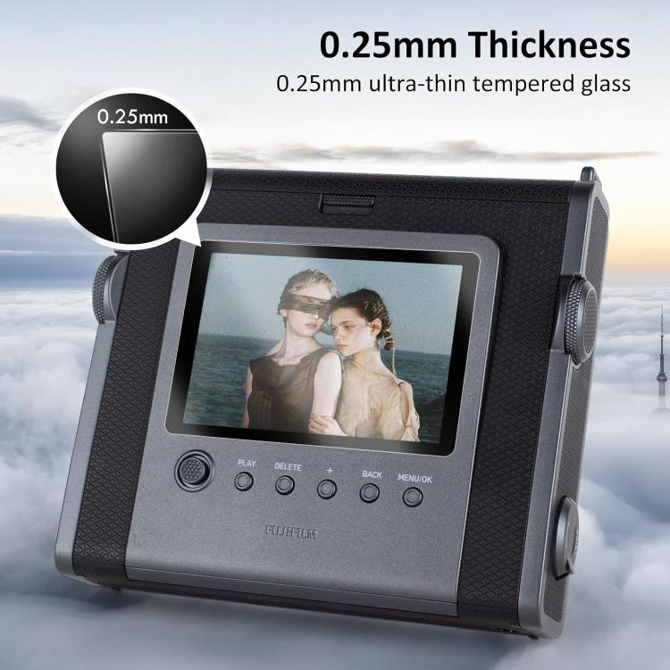 For FUJIFILM instax WIDE Evo 2pcs HD Anti-Scratch Anti-Fingerprint Tempered Glass Film - Transparent
