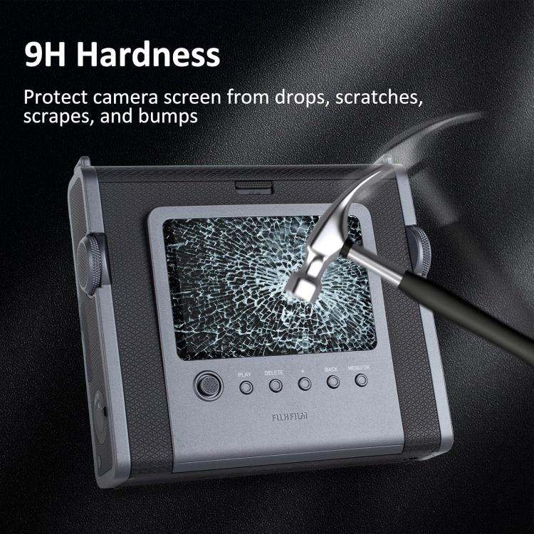 For FUJIFILM instax WIDE Evo 2pcs HD Anti-Scratch Anti-Fingerprint Tempered Glass Film - Transparent