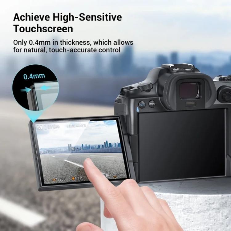 For Canon EOS R8 2pcs HD Anti-Scratch Anti-Fingerprint Tempered Glass Film - Transparent