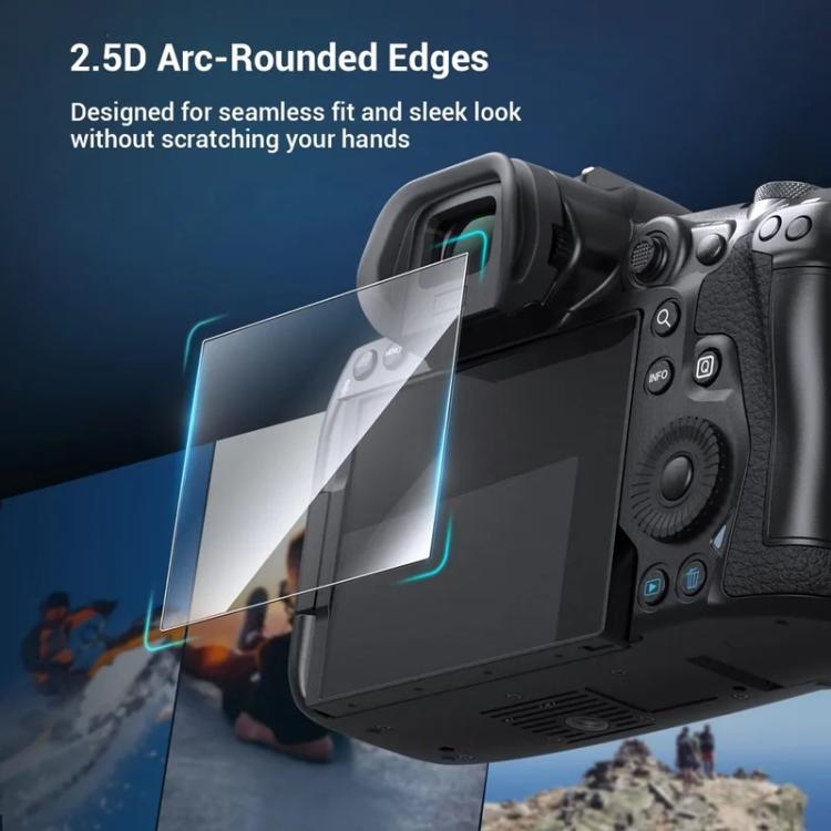 For Canon EOS R8 2pcs HD Anti-Scratch Anti-Fingerprint Tempered Glass Film - Transparent