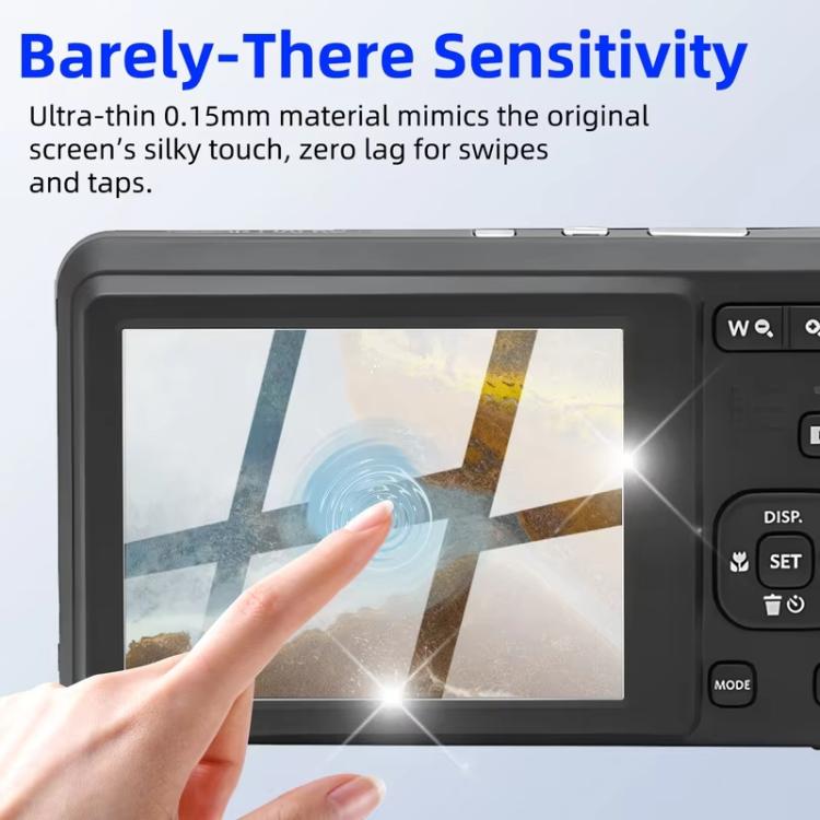 For Kodak PIXPRO FZ55 2pcs HD Anti-Scratch Anti-Fingerprint Tempered Glass Film - Transparent