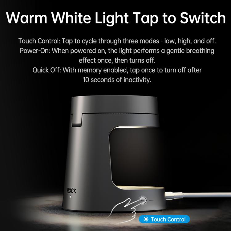 ROCK W56 3-in-1 Magnetic Wireless Charger with Qi2.2 25W - Dark Grey