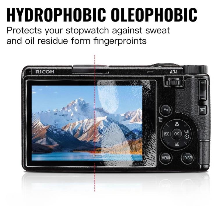 For RICOH GR IV / GR4 2pcs HD Anti-Scratch Anti-Fingerprint Tempered Glass Film - Transparent