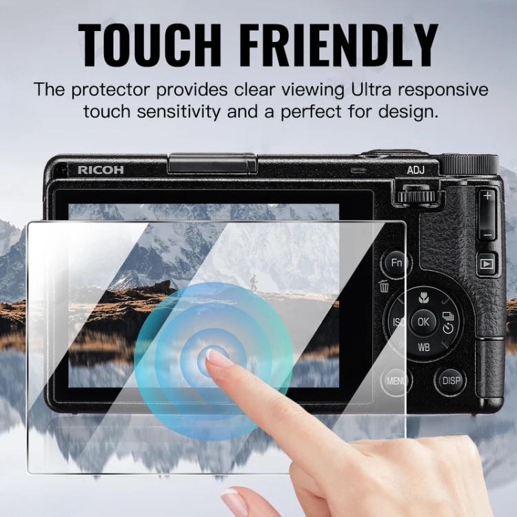 For RICOH GR IV / GR4 2pcs HD Anti-Scratch Anti-Fingerprint Tempered Glass Film - Transparent