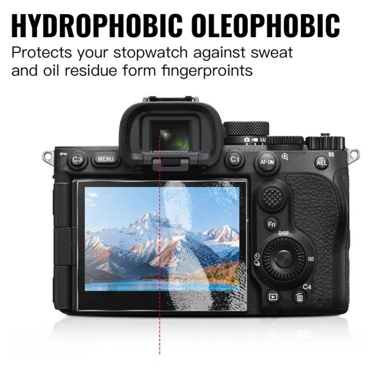 For Sony Alpha 7 V  / ILCE-7M5 3pcs HD Anti-Scratch Anti-Fingerprint Tempered Glass Film - Transparent