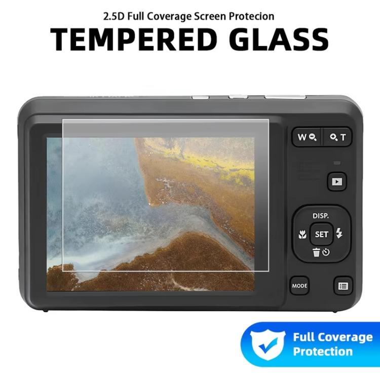 For Kodak PIXPRO FZ55 3pcs HD Anti-Scratch Anti-Fingerprint Tempered Glass Film - Transparent