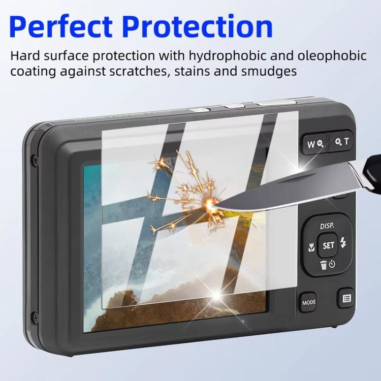 For Kodak PIXPRO FZ55 3pcs HD Anti-Scratch Anti-Fingerprint Tempered Glass Film - Transparent