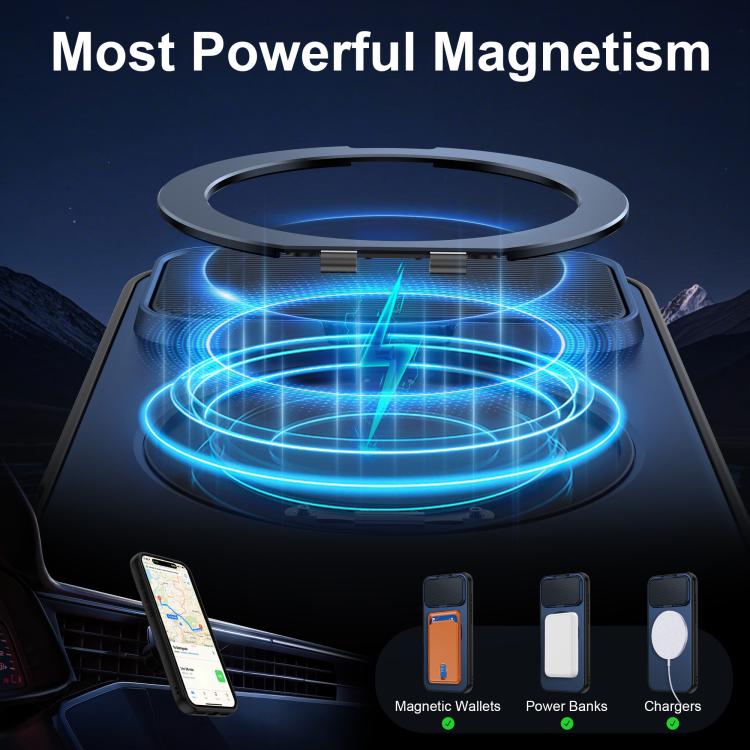 For iPhone 17 Pro Max ShellGod Magnetic Rotation Holder Lens Shield PC TPU Hybrid Phone Case