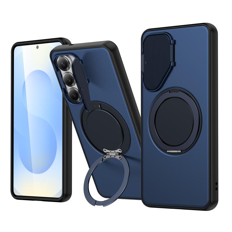 For Samsung Galaxy A36 / A56 / A37 5G ShellGod Magnetic Rotation Holder Lens Shield PC TPU Hybrid Phone Case