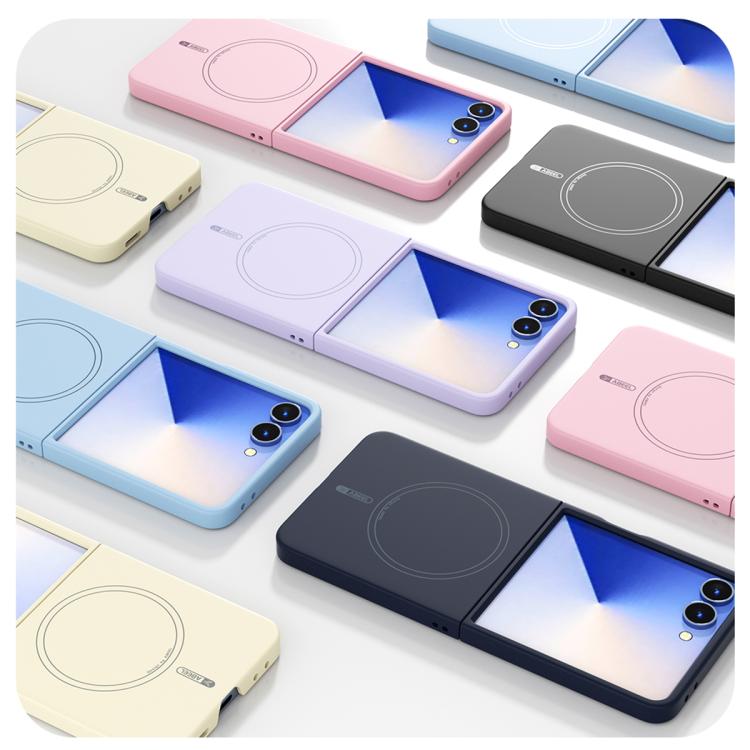 For Samsung Galaxy Z Flip6 ABEEL Skin-friendly Feel Magsafe Liquid Silicone Phone Case