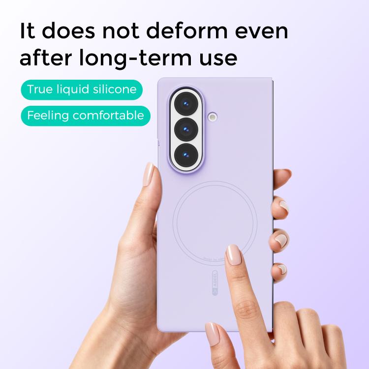 For Samsung Galaxy Z Fold5 ABEEL Skin-friendly Feel Magsafe Liquid Silicone Phone Case