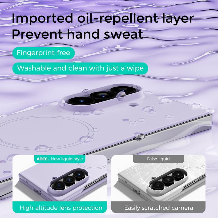 For Samsung Galaxy Z Fold6 ABEEL Skin-friendly Feel Magsafe Liquid Silicone Phone Case