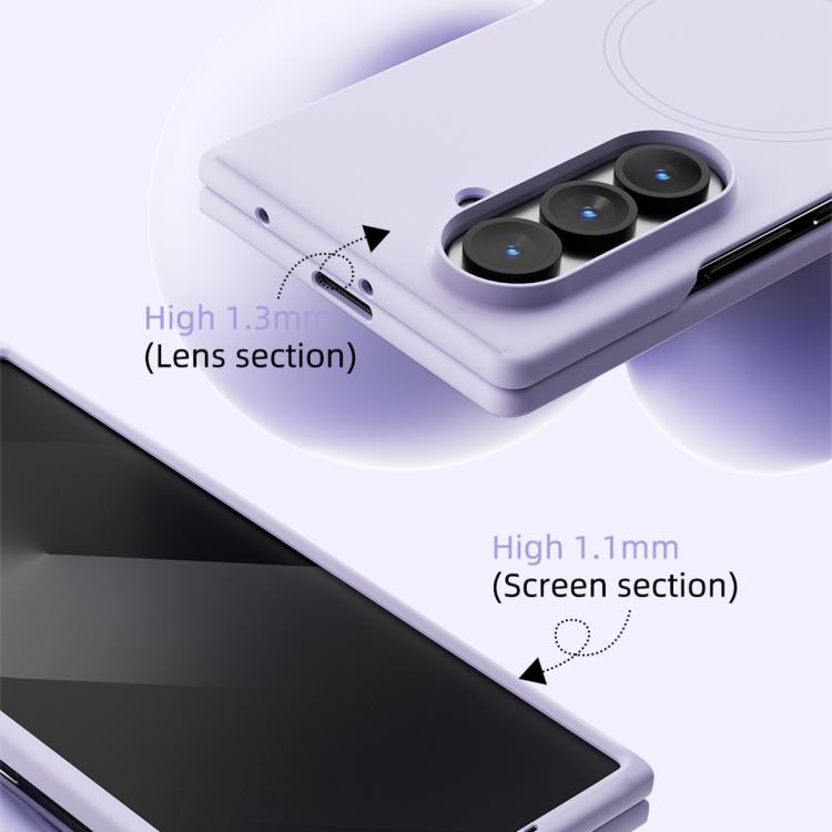 For Samsung Galaxy Z Fold7 5G ABEEL Skin-friendly Feel Magsafe Liquid Silicone Phone Case