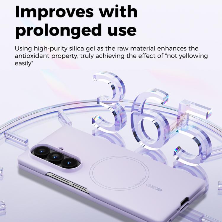 For Samsung Galaxy Z Fold7 5G ABEEL Skin-friendly Feel Magsafe Liquid Silicone Phone Case