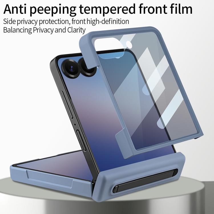 For Samsung Galaxy Z Flip7 5G VIETAO Cool Pro Series Privacy Tempered Glass Full-Cover Guard Phone Case
