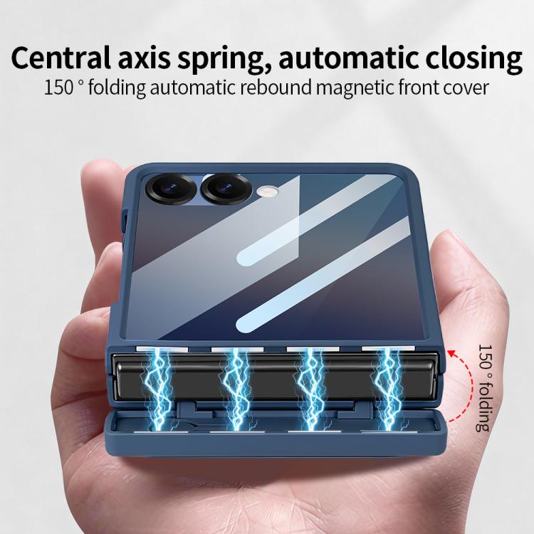For Samsung Galaxy Z Flip7 5G VIETAO Cool Pro Series Privacy Tempered Glass Full-Cover Guard Phone Case