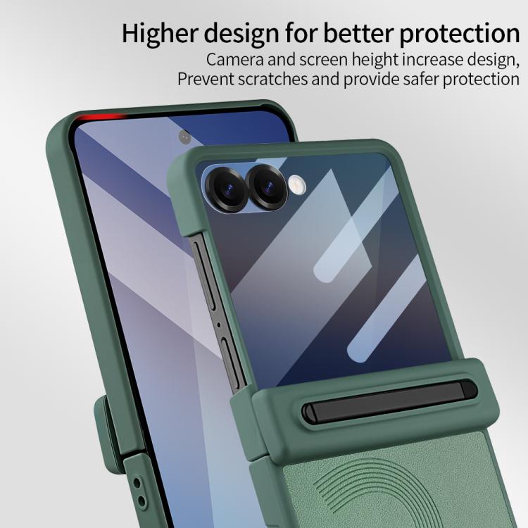 For Samsung Galaxy Z Flip7 5G VIETAO Cool Pro Series Privacy Tempered Glass Full-Cover Guard Phone Case