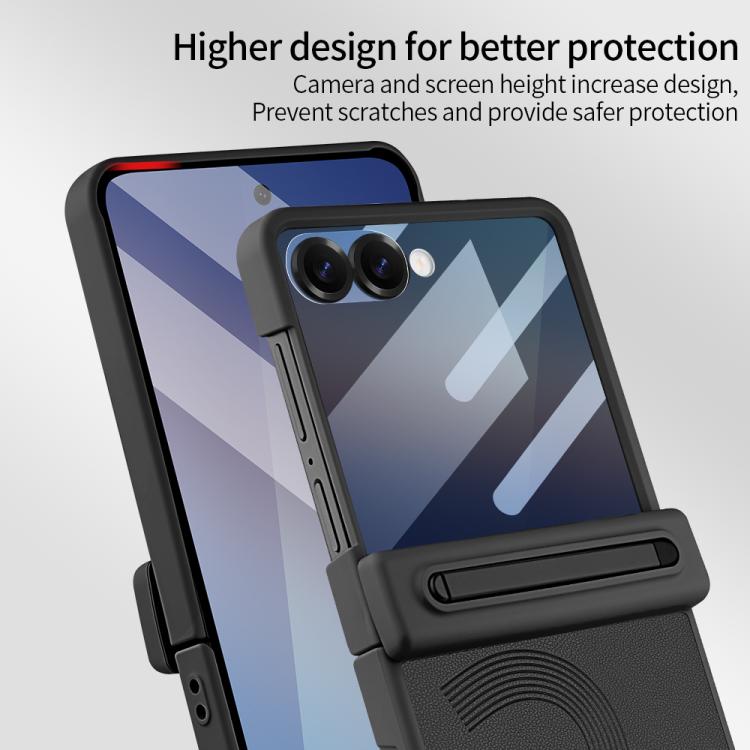 For Samsung Galaxy Z Flip6 5G VIETAO Cool Pro Series Privacy Tempered Glass Full-Cover Guard Phone Case