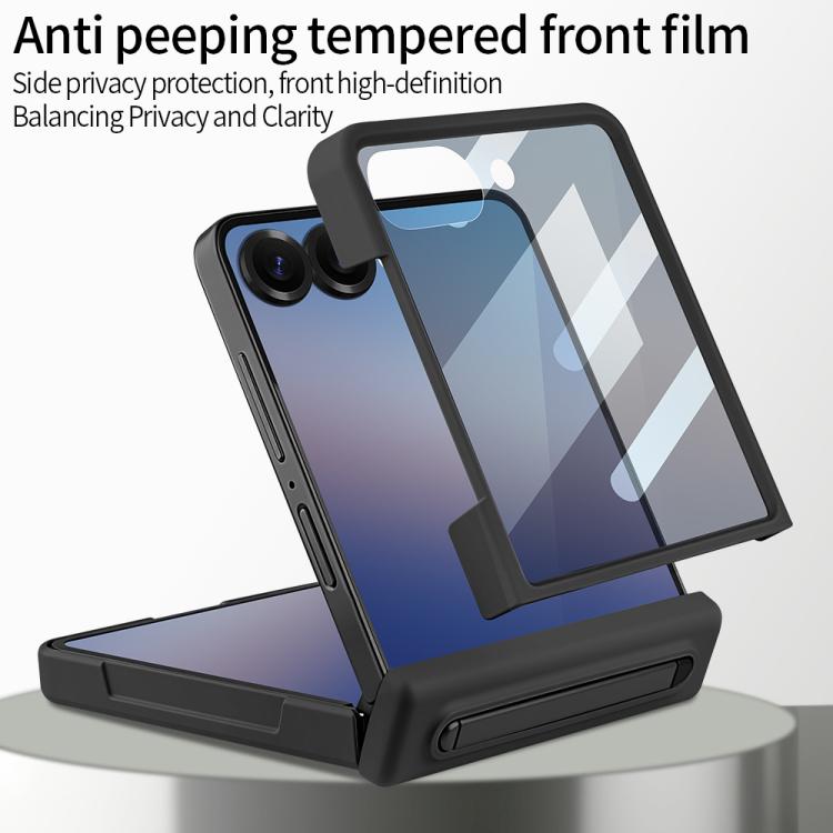 For Samsung Galaxy Z Flip6 5G VIETAO Cool Pro Series Privacy Tempered Glass Full-Cover Guard Phone Case