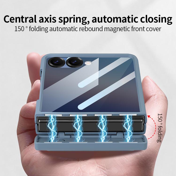 For Samsung Galaxy Z Flip6 5G VIETAO Cool Pro Series Privacy Tempered Glass Full-Cover Guard Phone Case