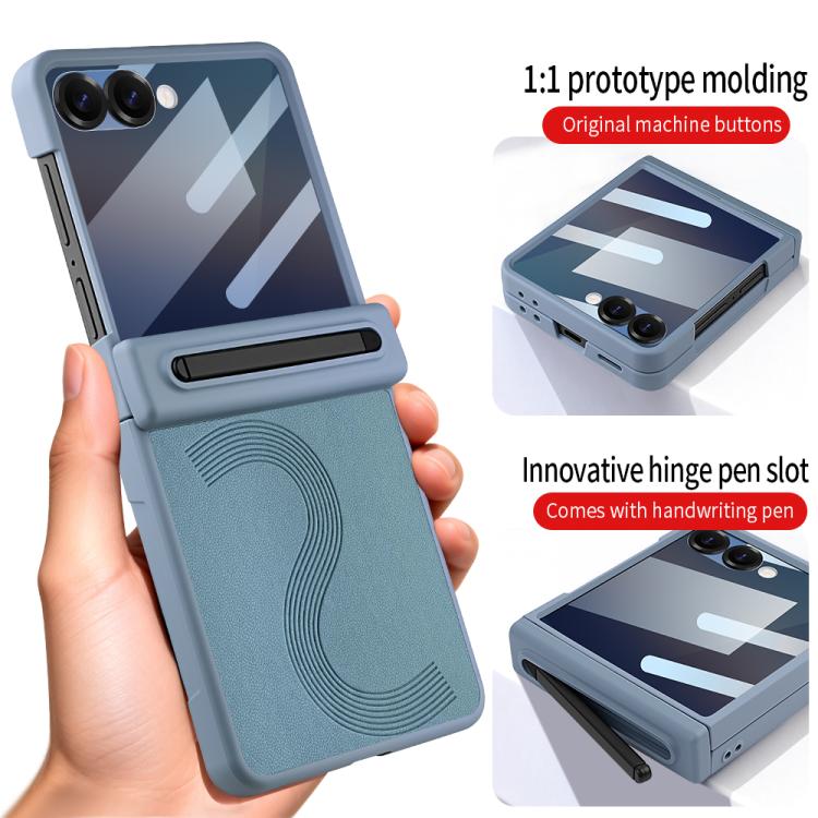 For Samsung Galaxy Z Flip6 5G VIETAO Cool Pro Series Privacy Tempered Glass Full-Cover Guard Phone Case