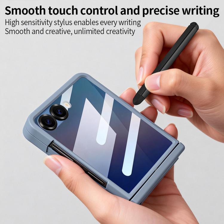 For Samsung Galaxy Z Flip6 5G VIETAO Cool Pro Series Privacy Tempered Glass Full-Cover Guard Phone Case