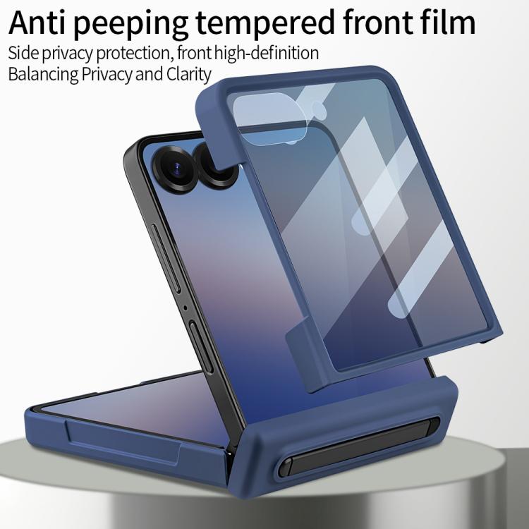 For Samsung Galaxy Z Flip6 5G VIETAO Cool Pro Series Privacy Tempered Glass Full-Cover Guard Phone Case