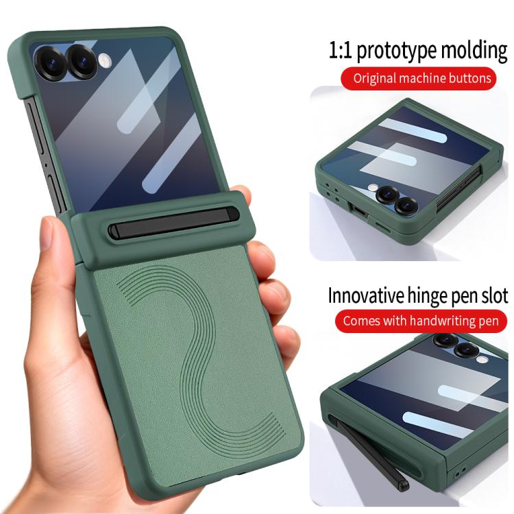 For Samsung Galaxy Z Flip6 5G VIETAO Cool Pro Series Privacy Tempered Glass Full-Cover Guard Phone Case