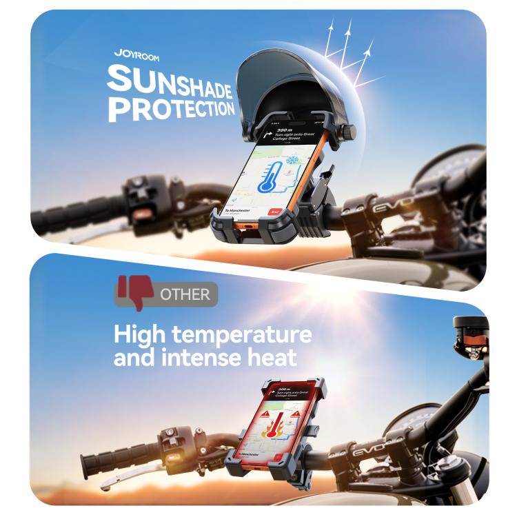 JOYROOM JR-ZS528 Sunshade Cycling Phone Holder - Black