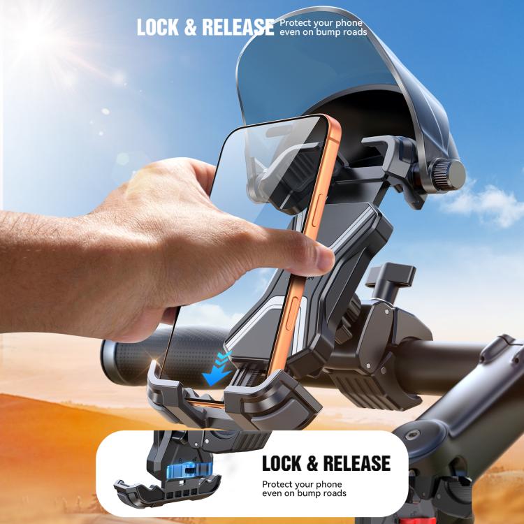 JOYROOM JR-ZS528 Sunshade Cycling Phone Holder - Black