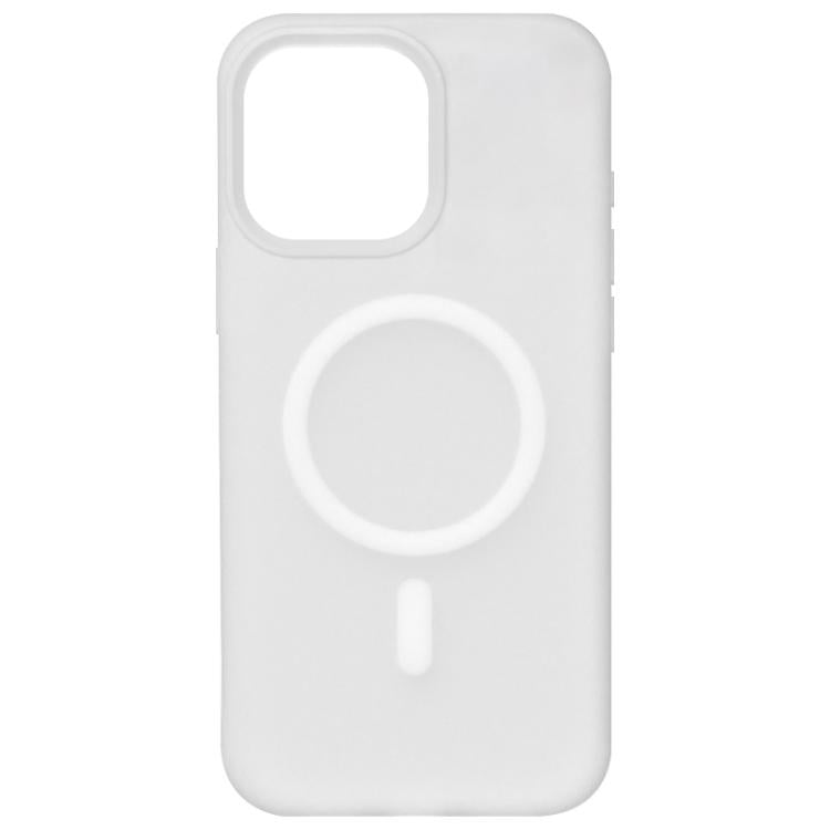 For iPhone 15 Pro Crystal-Clear Colors Skin-friendly Feel Liquid Silicone Magnetic Phone Case