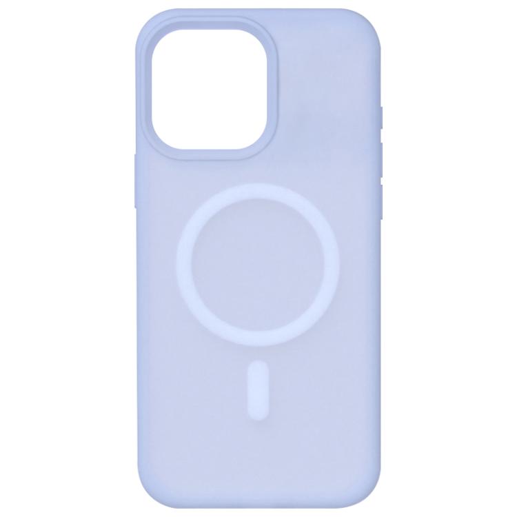 For iPhone 15 Pro Max Crystal-Clear Colors Skin-friendly Feel Liquid Silicone Magnetic Phone Case
