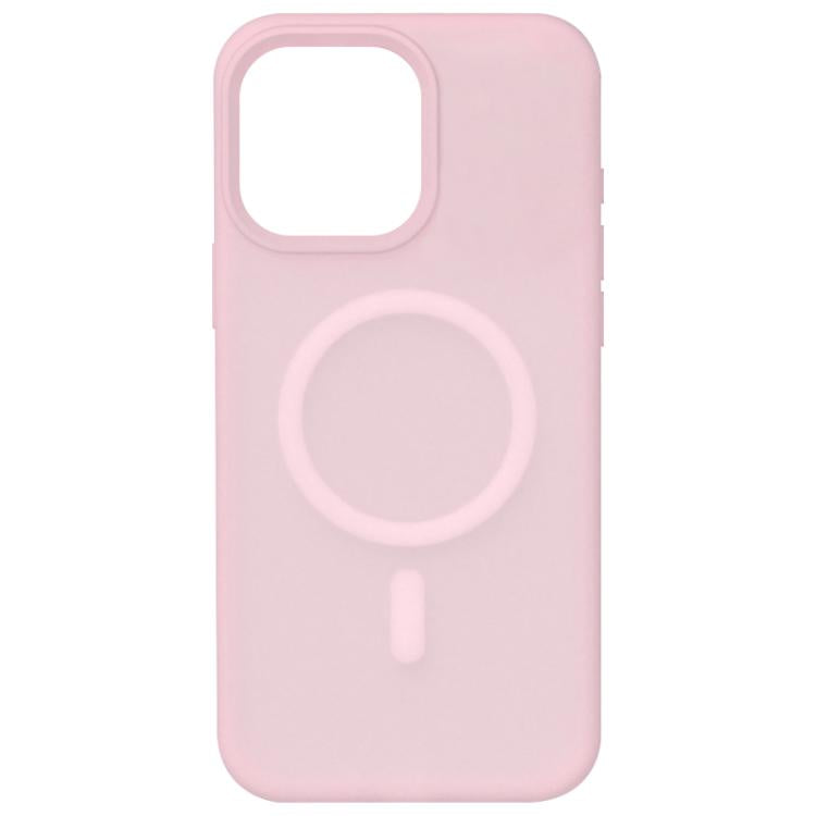 For iPhone 15 Pro Max Crystal-Clear Colors Skin-friendly Feel Liquid Silicone Magnetic Phone Case