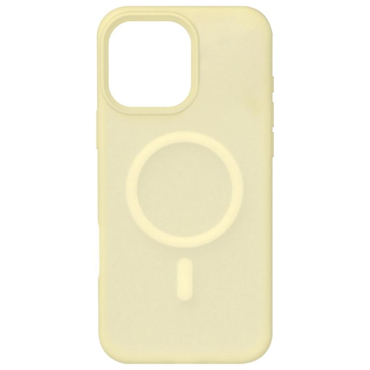 For iPhone 16 Pro Crystal-Clear Colors Skin-friendly Feel Liquid Silicone Magnetic Phone Case
