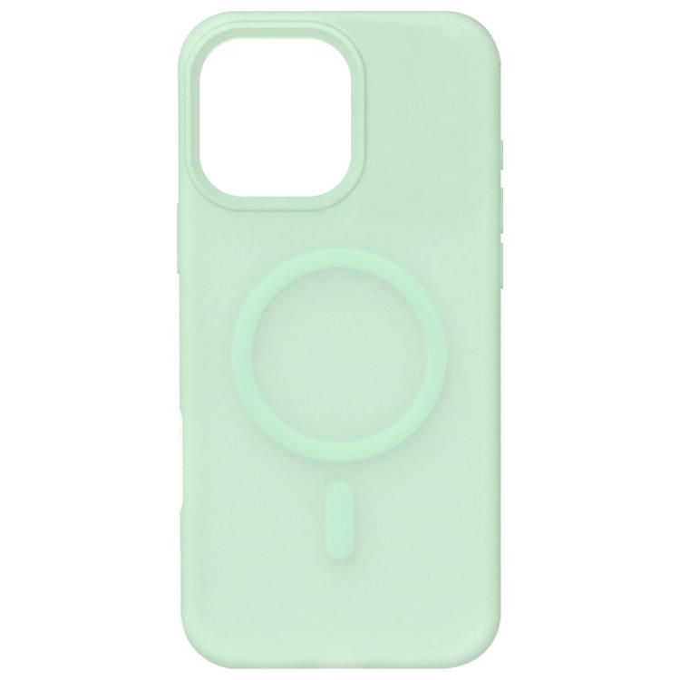 For iPhone 16 Pro Crystal-Clear Colors Skin-friendly Feel Liquid Silicone Magnetic Phone Case