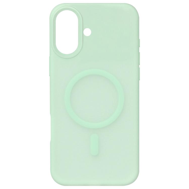 For iPhone 16 Crystal-Clear Colors Skin-friendly Feel Liquid Silicone Magnetic Phone Case