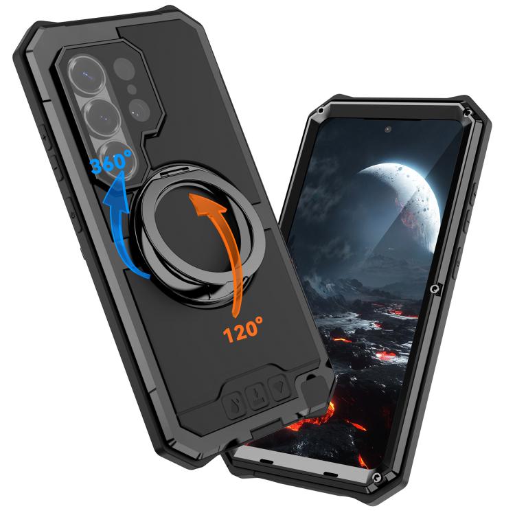 For Samsung Galaxy S26 Ultra 5G R-JUST Life Waterproof Dustproof MagSafe Magnetic Holder Phone Case