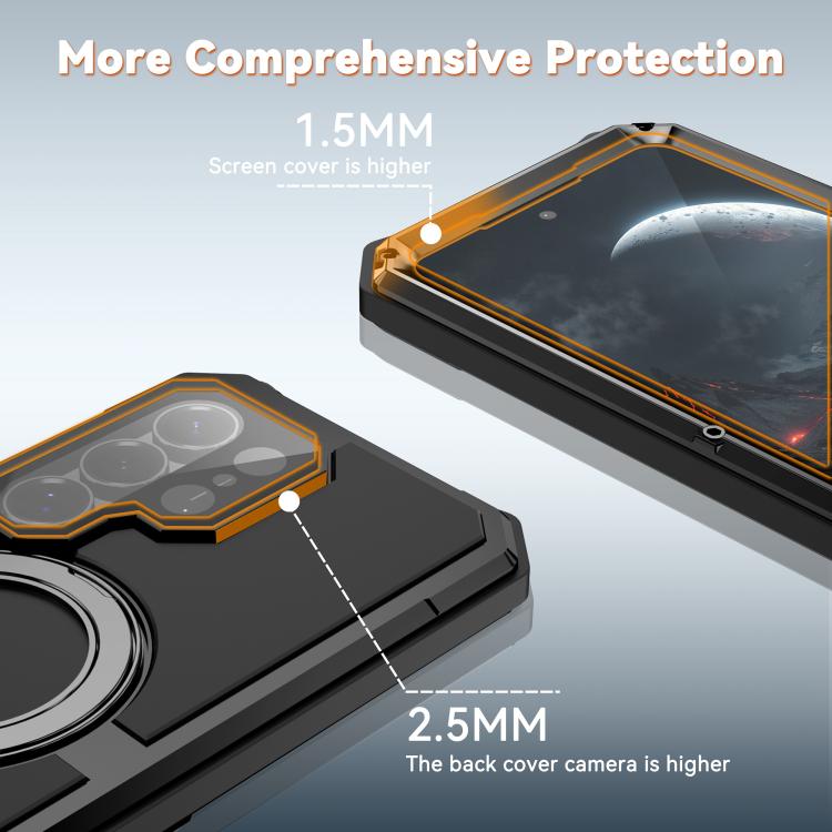 For Samsung Galaxy S26 Ultra 5G R-JUST Life Waterproof Dustproof MagSafe Magnetic Holder Phone Case