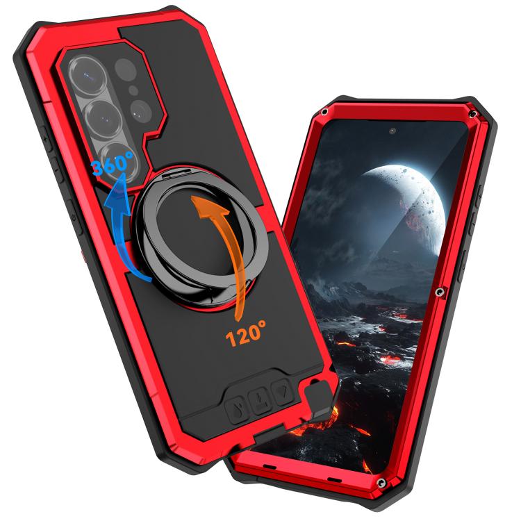 For Samsung Galaxy S26 Ultra 5G R-JUST Life Waterproof Dustproof MagSafe Magnetic Holder Phone Case