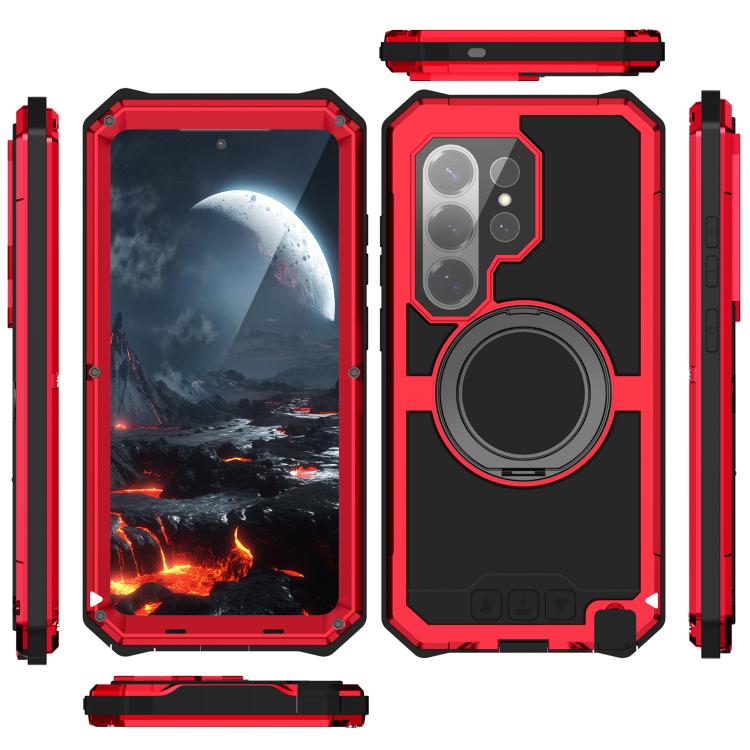 For Samsung Galaxy S26 Ultra 5G R-JUST Life Waterproof Dustproof MagSafe Magnetic Holder Phone Case