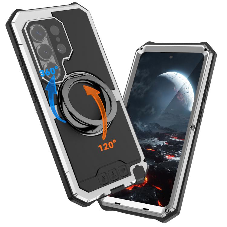 For Samsung Galaxy S26 Ultra 5G R-JUST Life Waterproof Dustproof MagSafe Magnetic Holder Phone Case